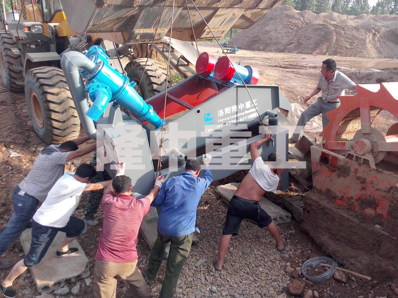 細砂回（huí）收機安裝現場